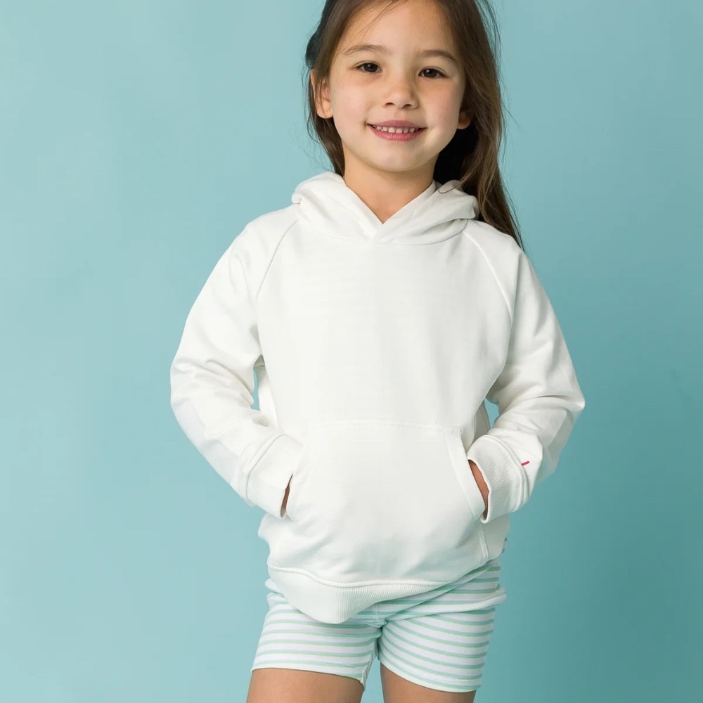 1212 Unisex Organic Cotton Hoodie Sweatshirt Little Kid White $56 Size 4T